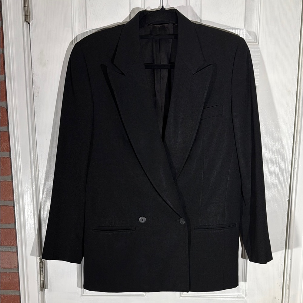 100% Pure Wool Black Classic Suit Mens Size 4 by Ecclestone